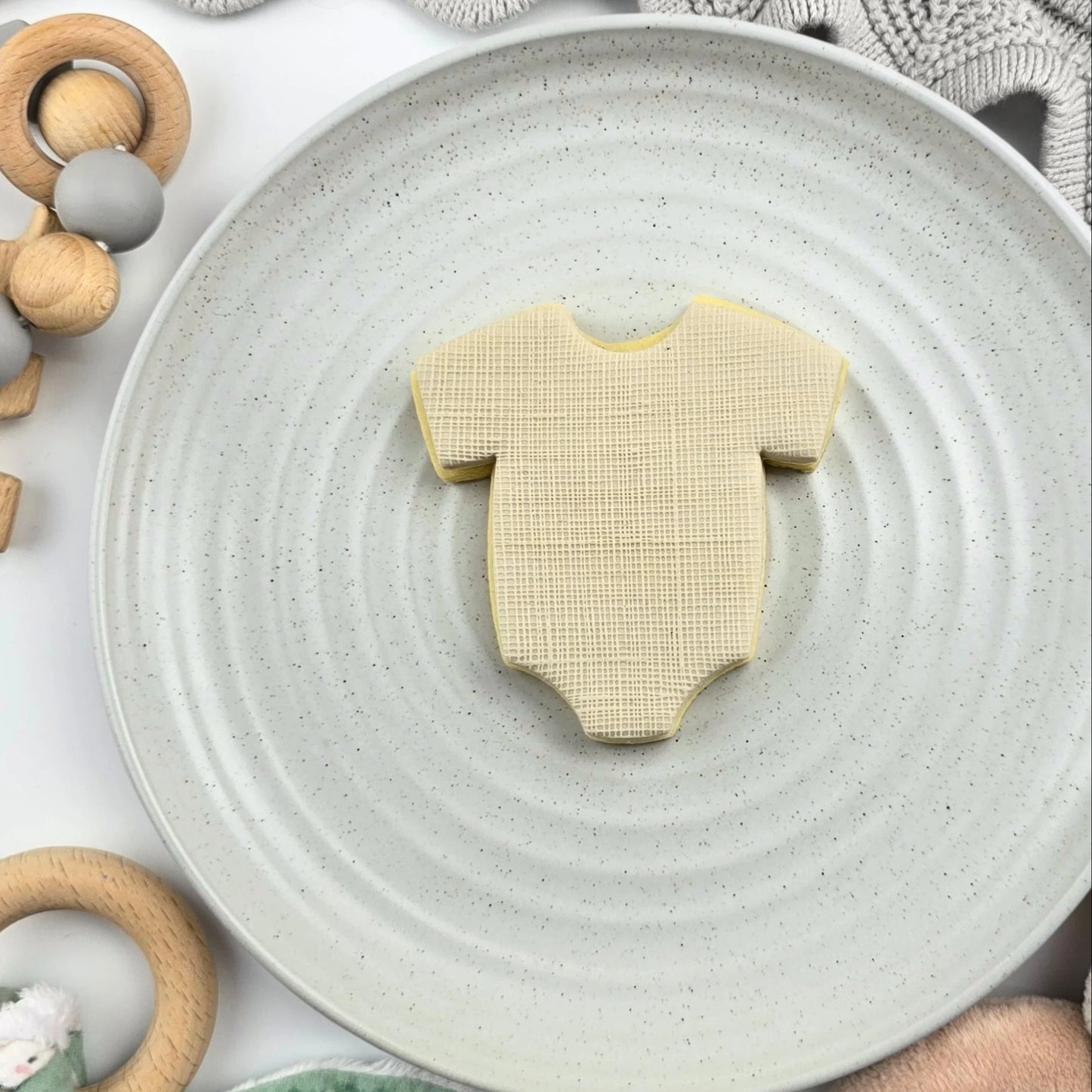 Linen Fondant Pattern Plate