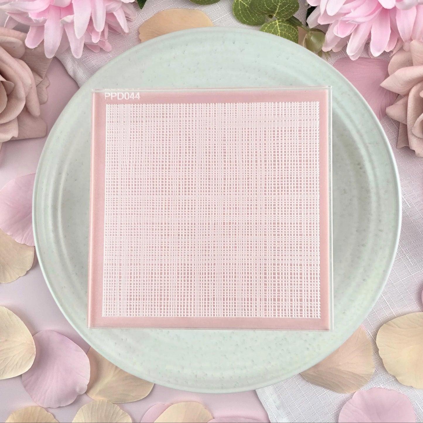 Linen Fondant Pattern Plate