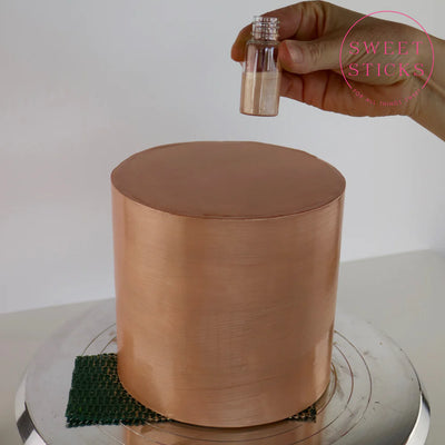 Sweet Sticks Rose Gold Edible Art Paint 15ml - Metallic