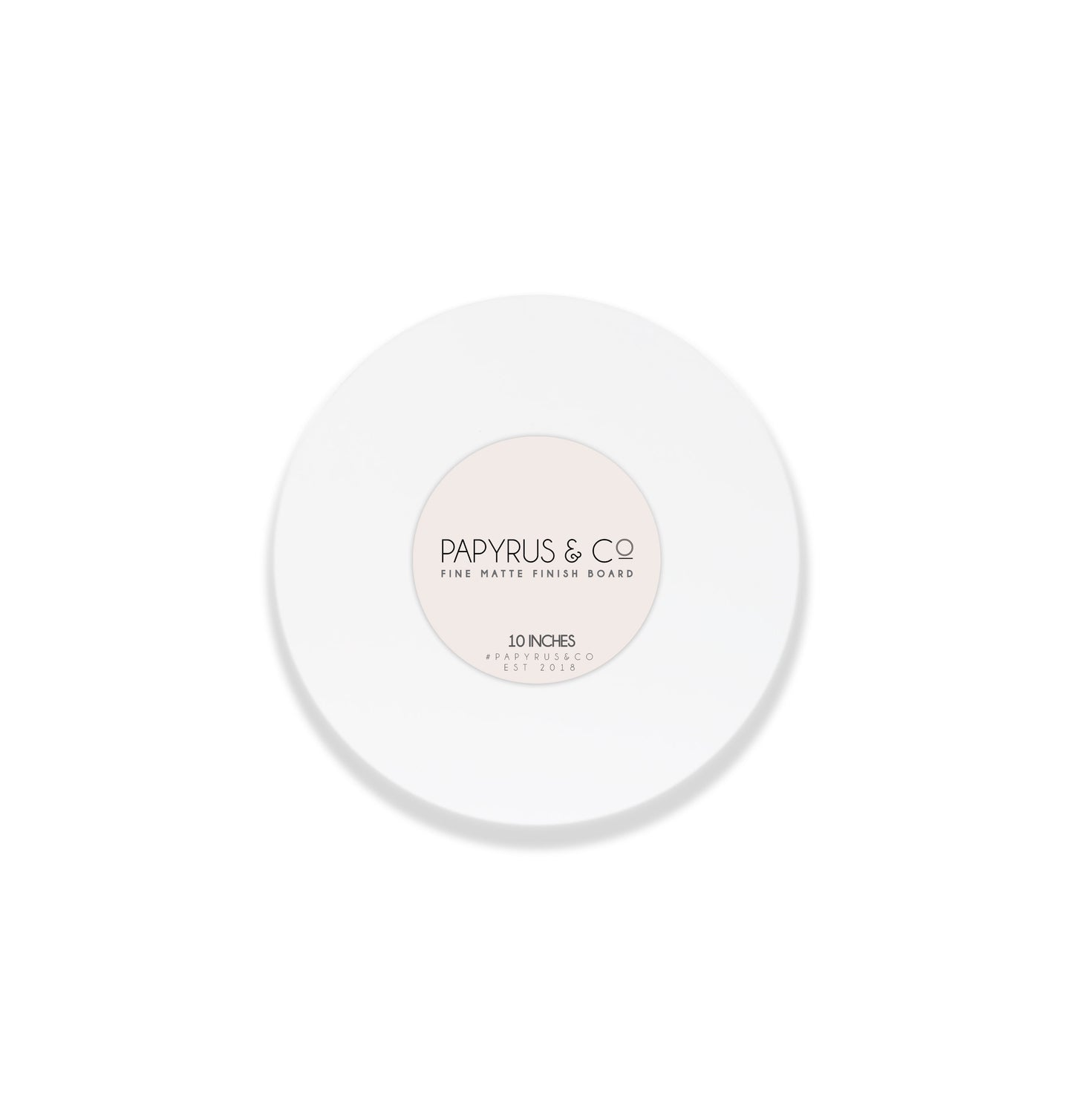 Cake Board Masonite (Matte White) 8" Round (10 Pack)