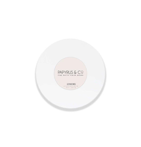Papyrus & Co Matte White Round Masonite Cake Boards