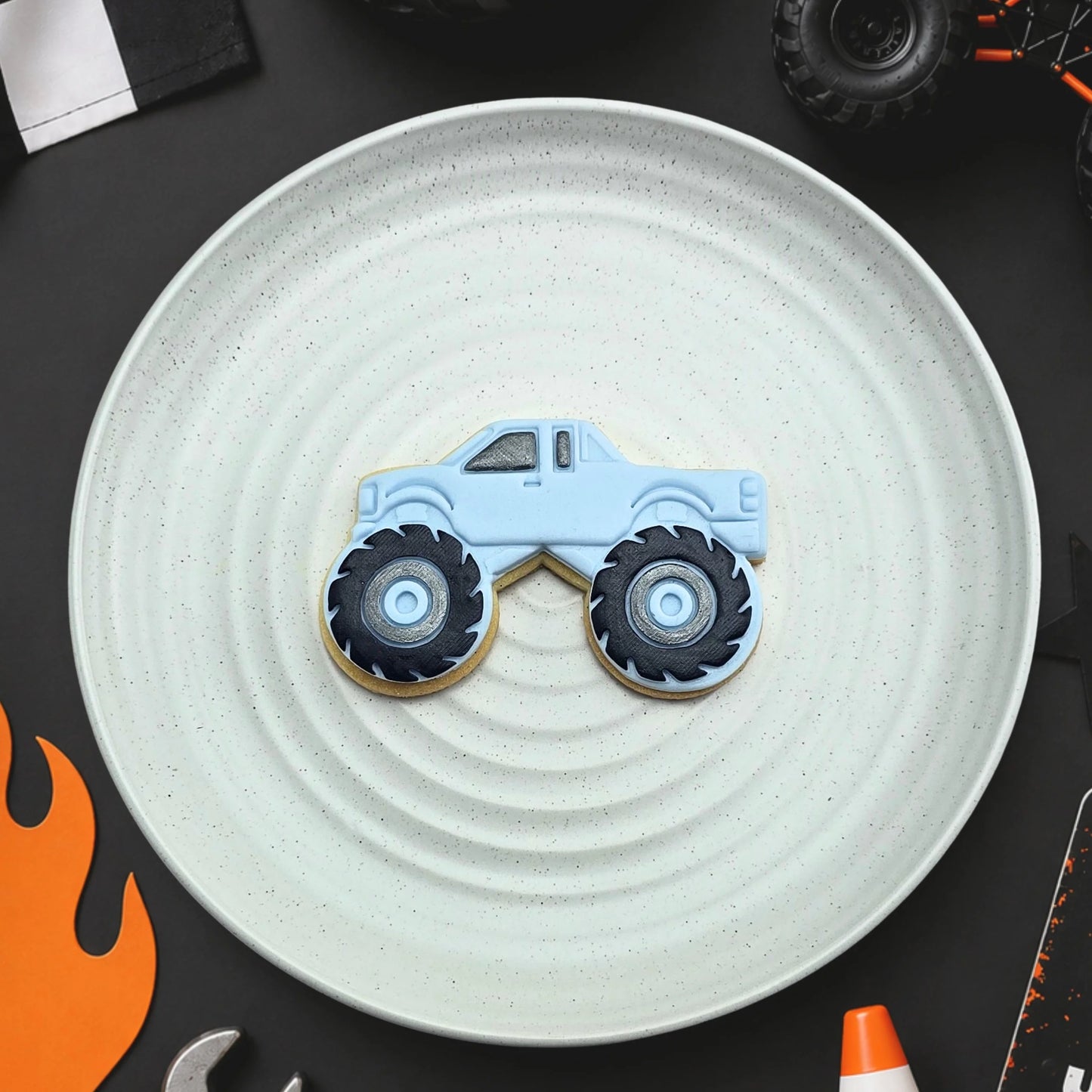 Cookie Cutter Monster Truck Embosser & Cutter Set