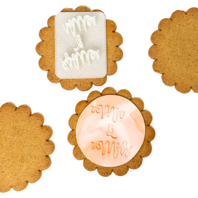 Cookie Stamp Mr & Mrs