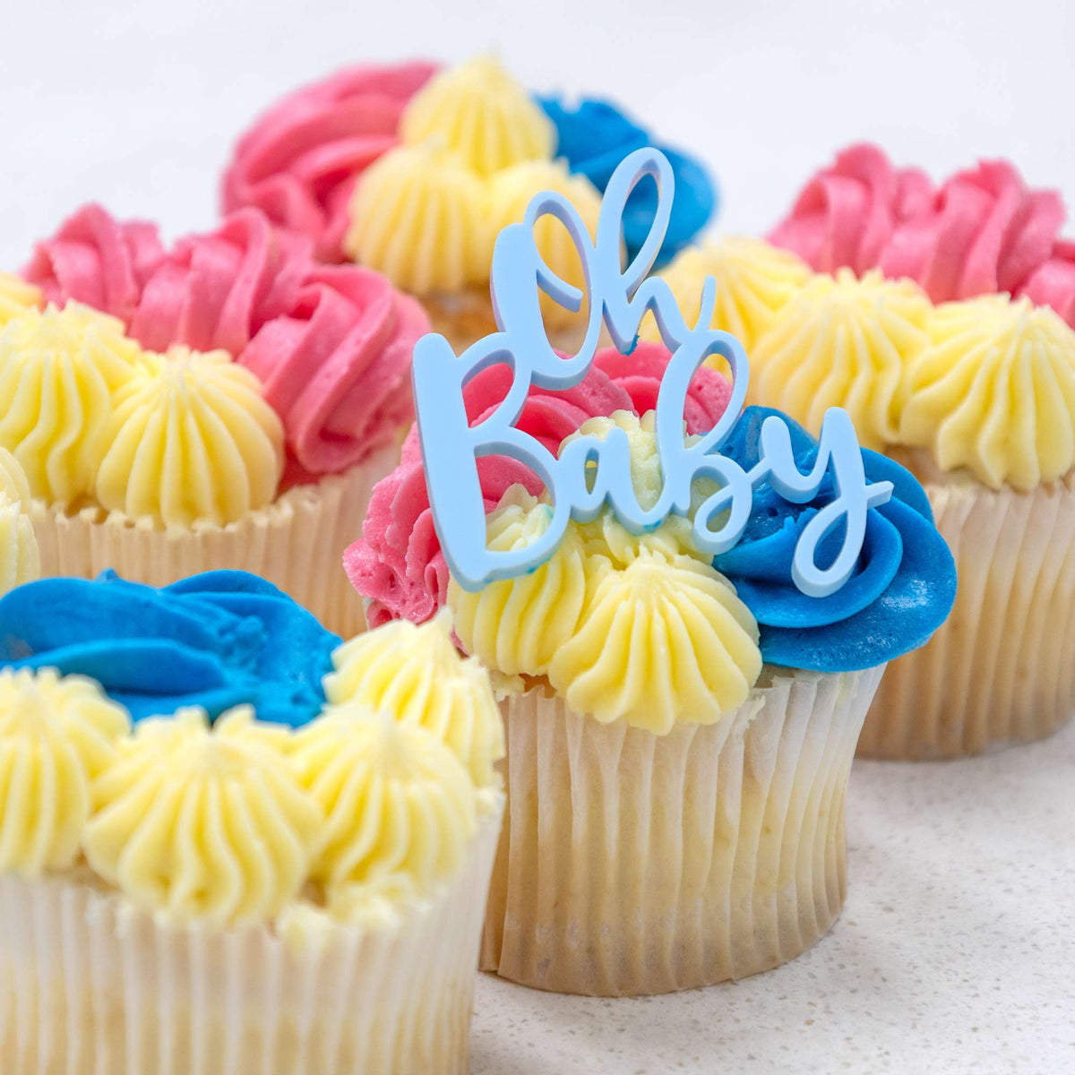 Sweet Cartel - Cupcake Charm/Topper - Oh Baby Blue – view 3