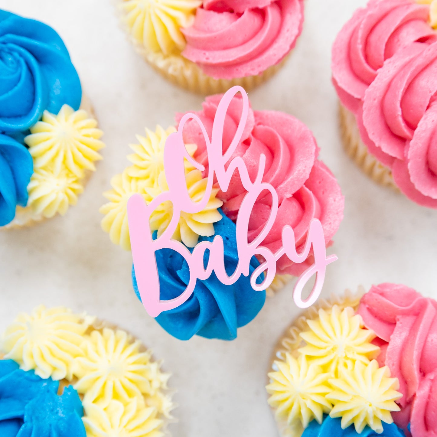 Sweet Cartel - Cupcake Charm/Topper - Oh Baby Pink