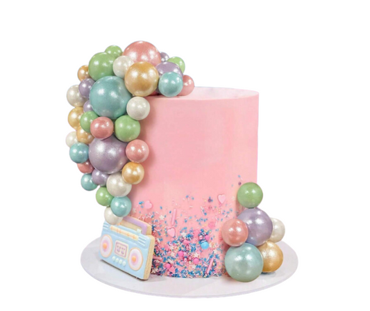 50pcs Pearl Colour Cake Balls