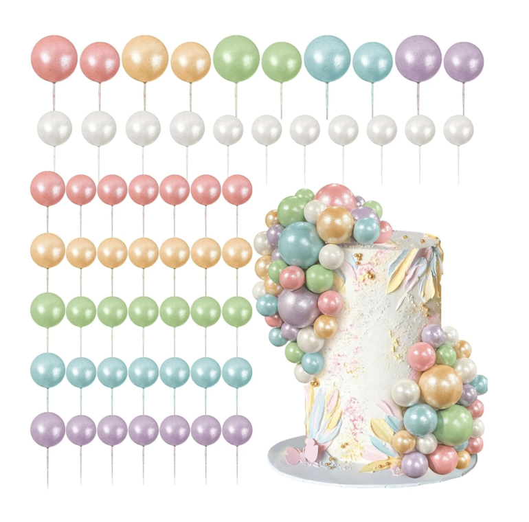 50pcs Pearl Colour Cake Balls