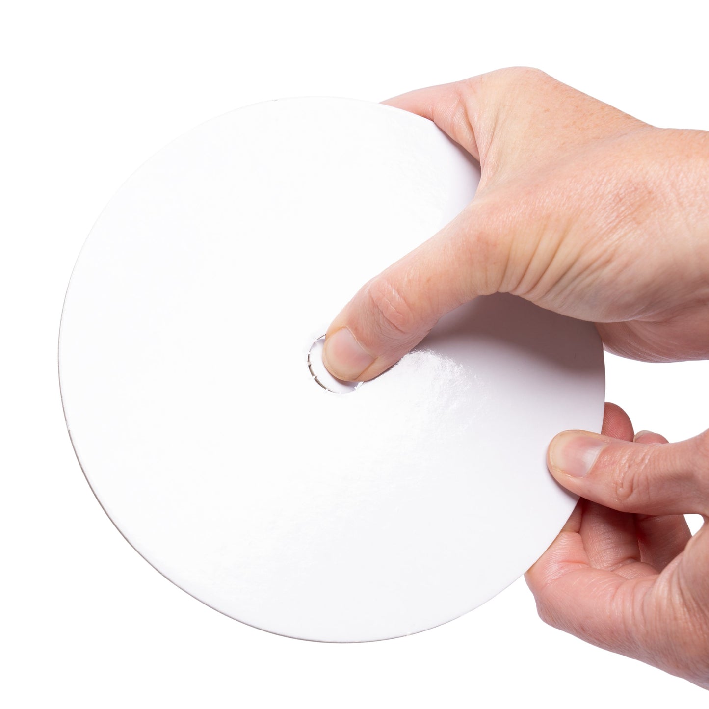 Cake Board Perforated Silver Foil Card 12" Round