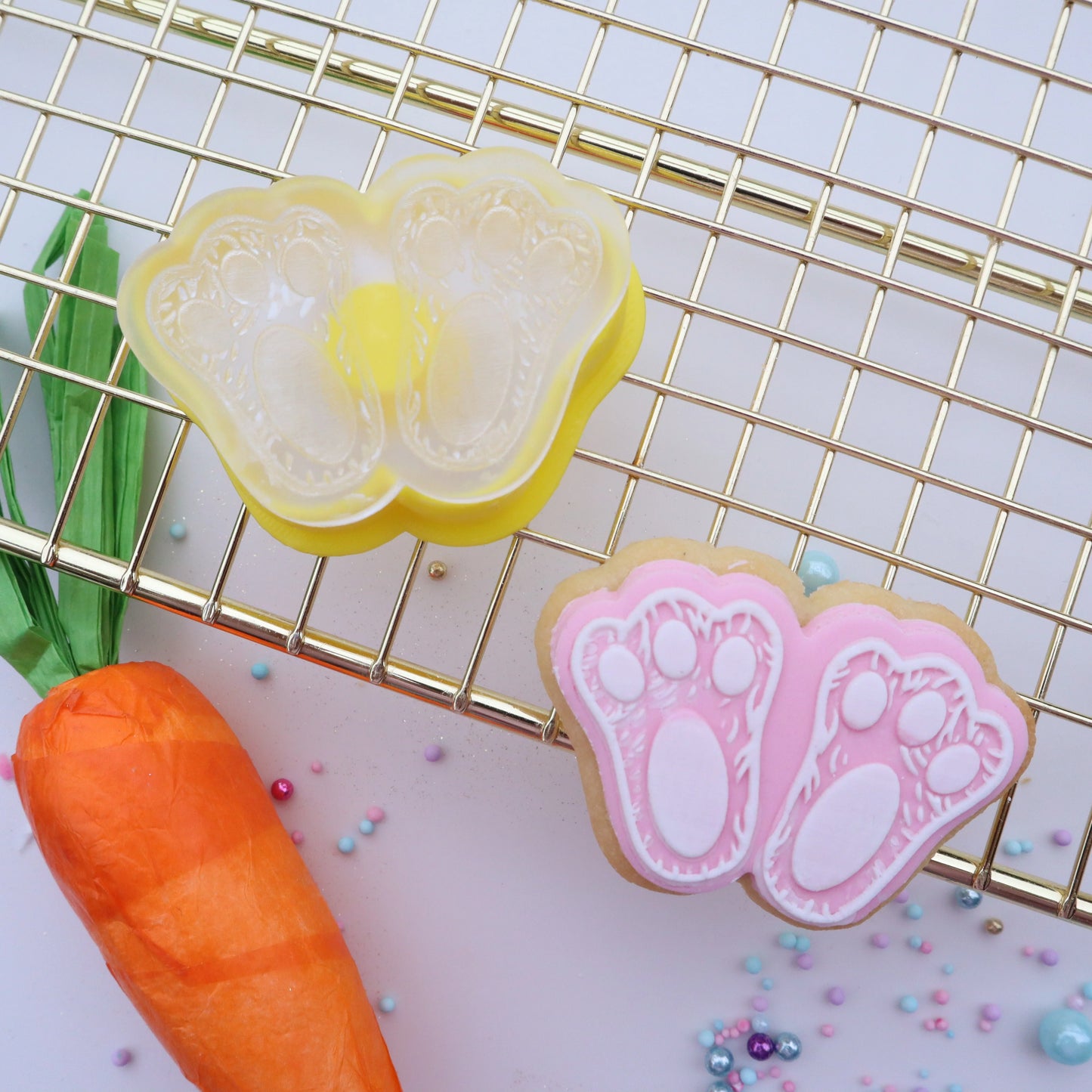 Mini Bunny Feet Debosser & Cutter Set