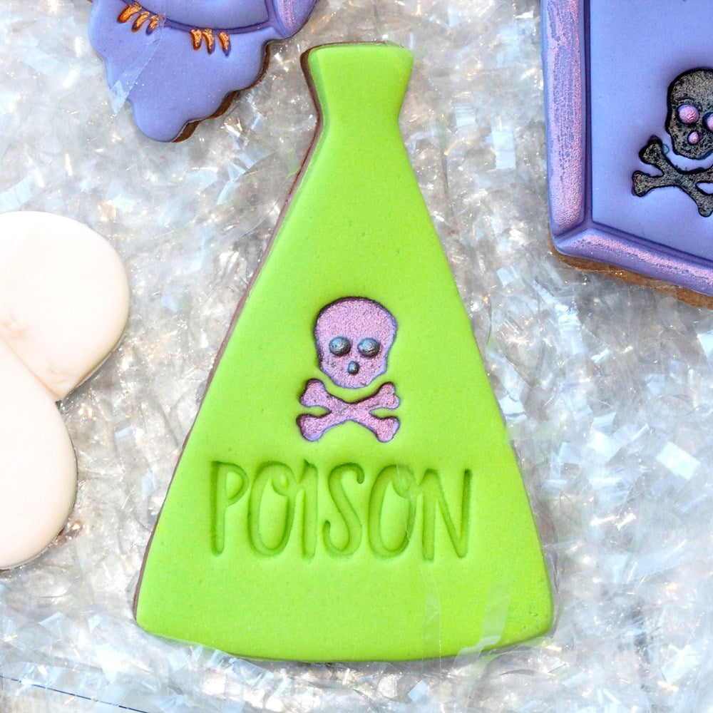 Cookie Stamp Poison Emboss 3D Printed Cookie Stamp