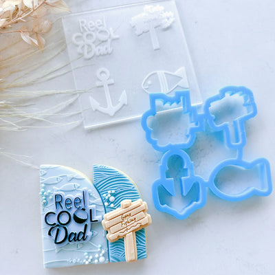Cookie Cutter Reel Cool Dad Mini Toppers (Cake Sera Sera)
