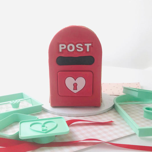 3D Post Box with Post Stamp + Valentine's Lock (SweetP)