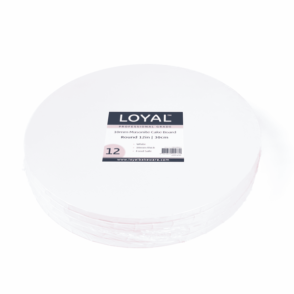 LOYAL White Masonite 10mm Cake Board | Round