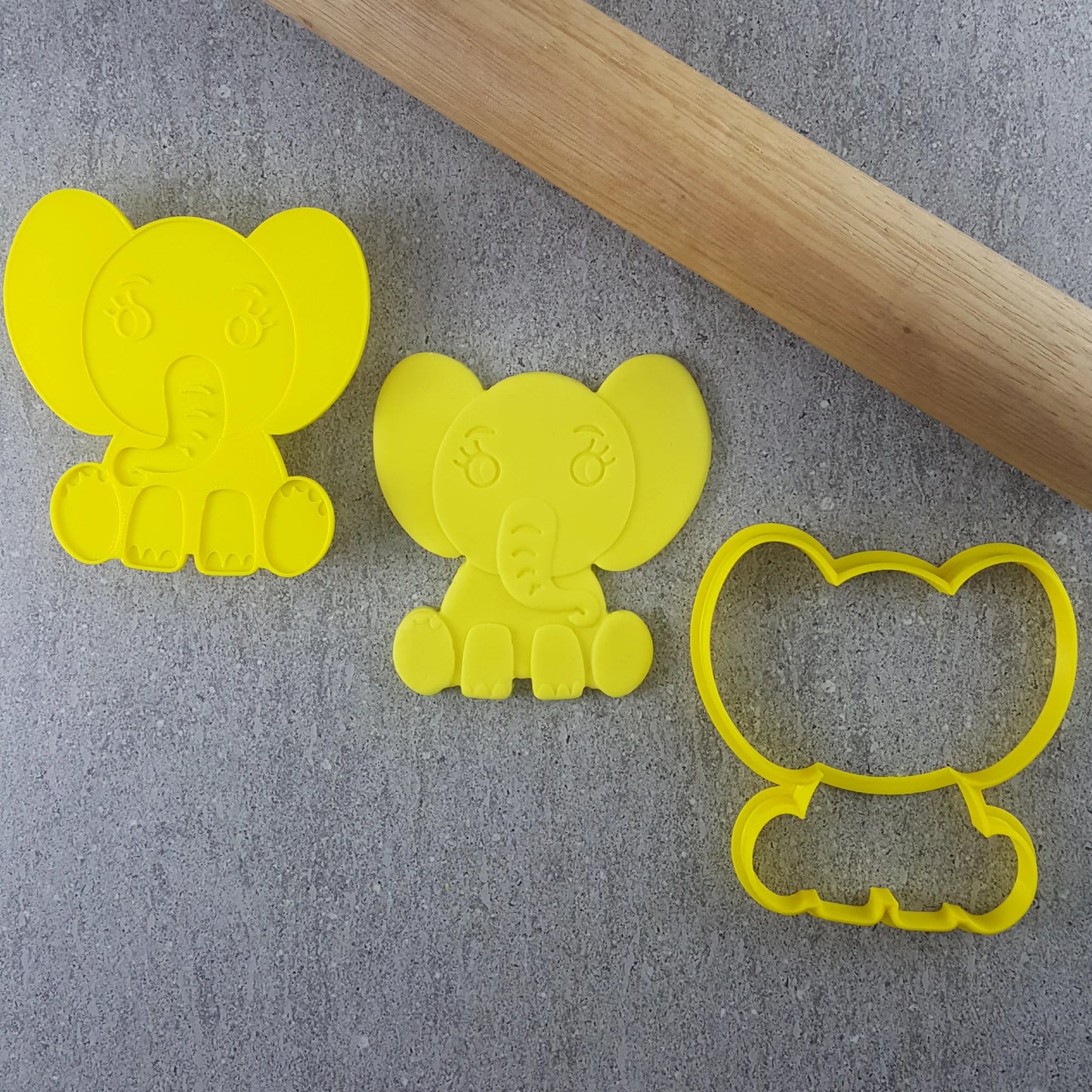 Cookie Cutter Elephant Cutter and Embosser Set