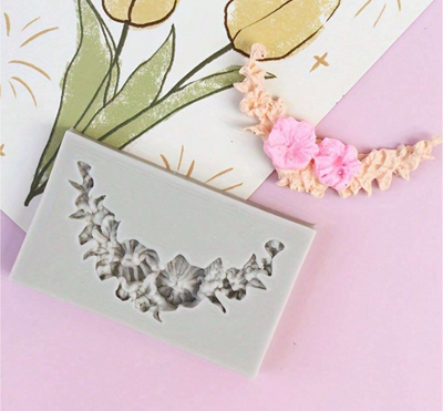 Curved Flower Bouquet Silicone Mold