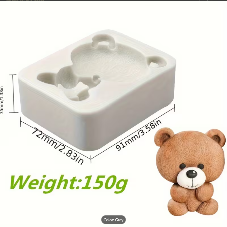 Silicone Bear 3D Mould