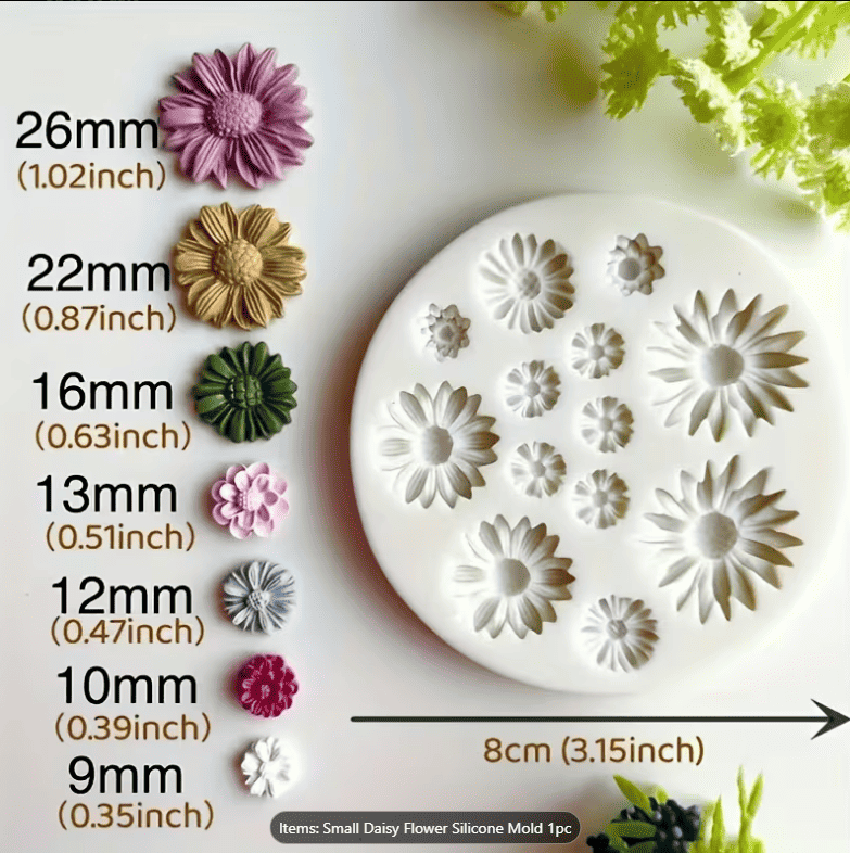 Small Daisy Flowers Mould – view 2
