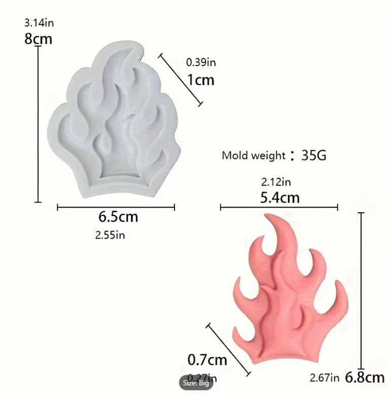 Flame Silicone Mould