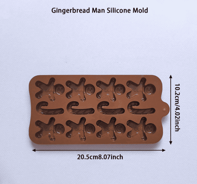 Gingerbread Man Silicone Chocolate Mold – view 3