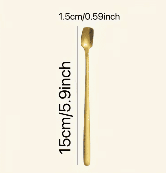 Gold Metal Sprinkle Spoon – view 4