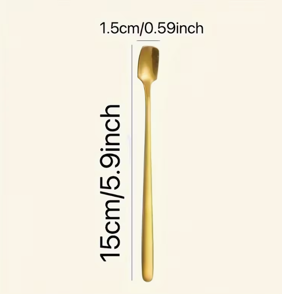 GOLD METAL SPRINKLE SPOON