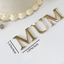 Gold Acrylic Mum Cake Topper