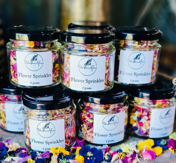 Edible Flower Sprinkles 8g Elderflower Farm