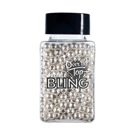 Sprinkles Edible Bling Silver Pearls 4mm 70g