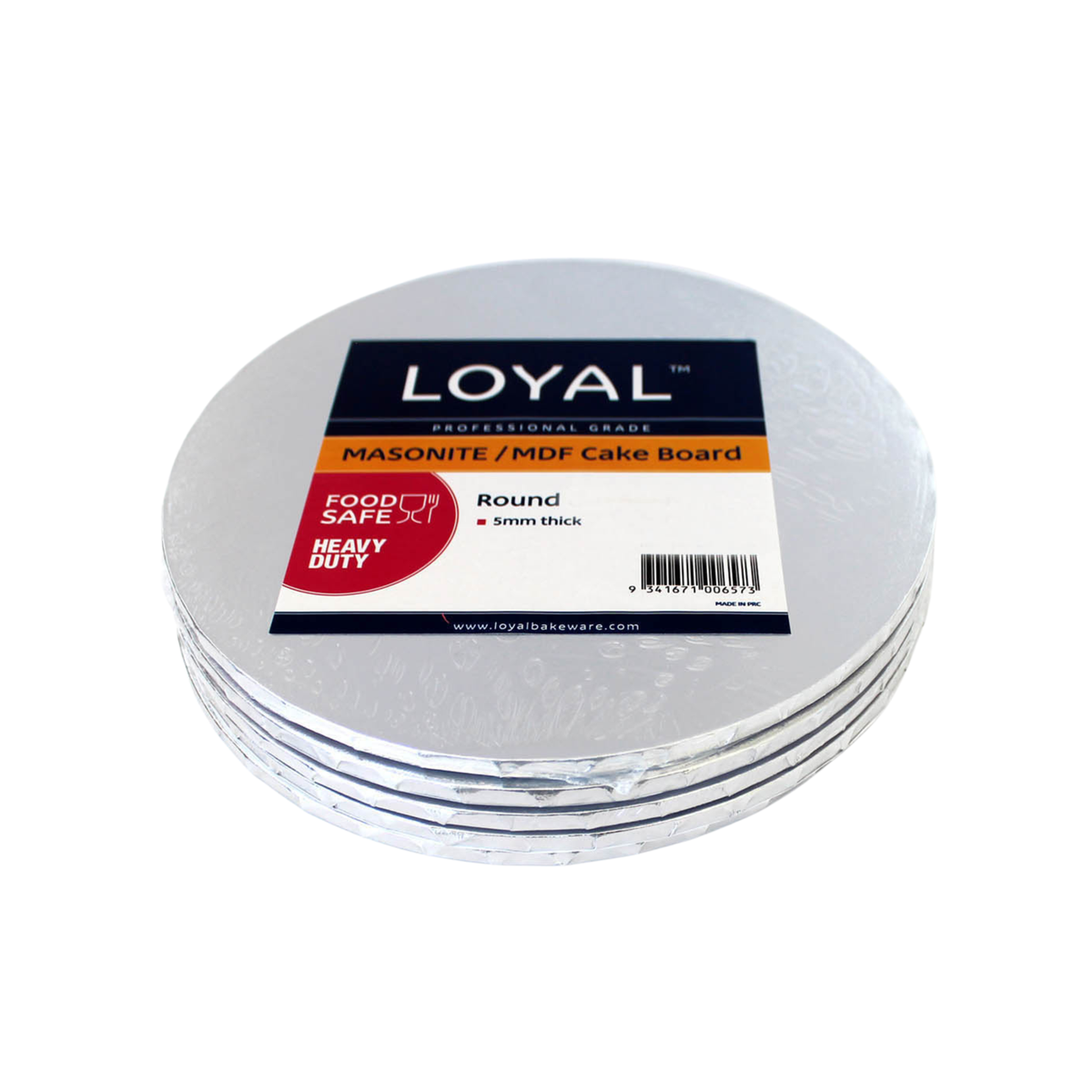 LOYAL Masonite Round Silver Board