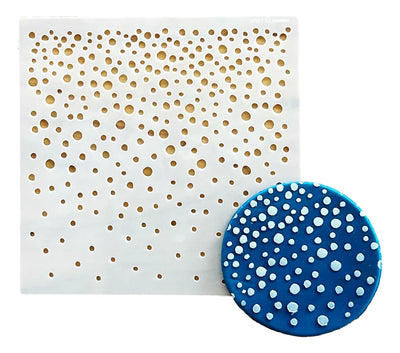 Snowfall or Bottle Bubbles Cookie Stencil