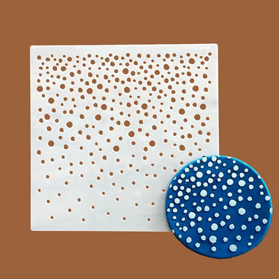 Snowfall or Bottle Bubbles Cookie Stencil