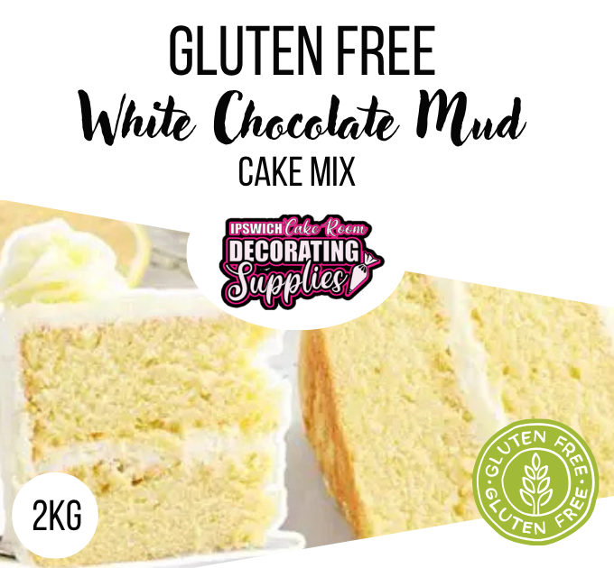 GLUTEN FREE WHITE CHOCOLATE MUD MIX 2KG