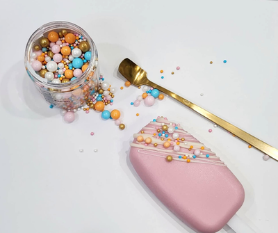 GOLD METAL SPRINKLE SPOON