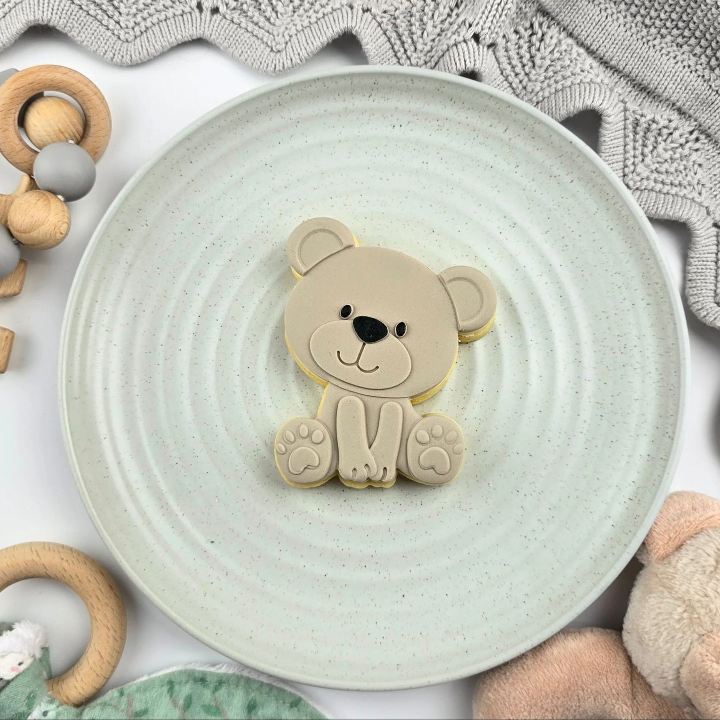 Teddy Bear Cutter and Debosser Set