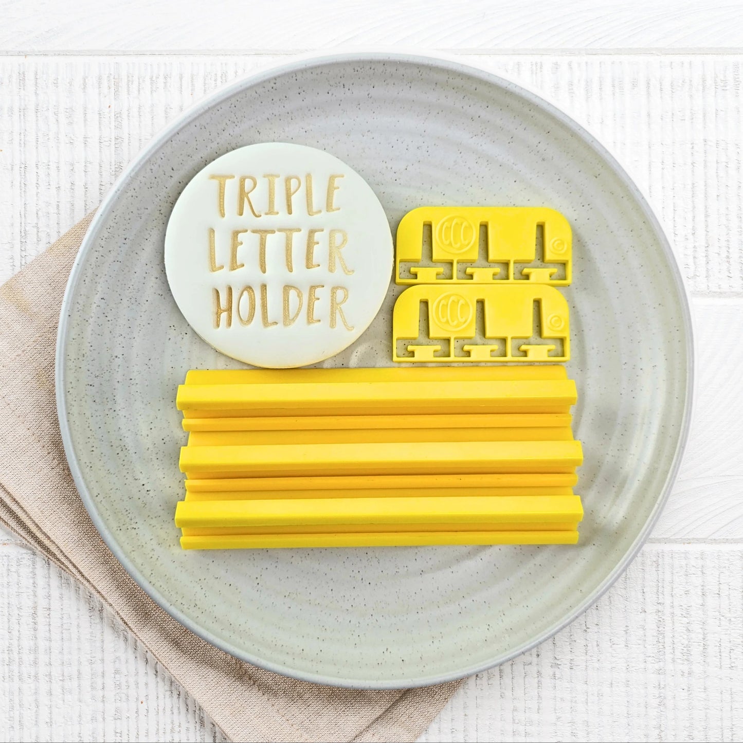Triple Letter Bar Holder Accessory