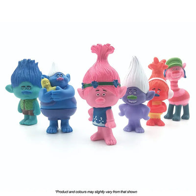 Cake Topper Trolls Figurines 6pcs