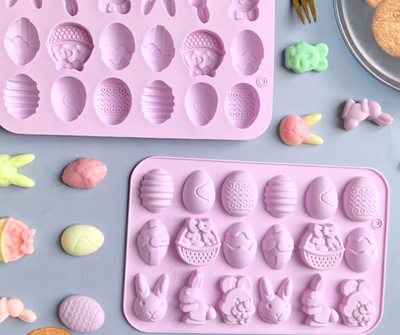 Easter Egg Bunny Shape Silicone Mould