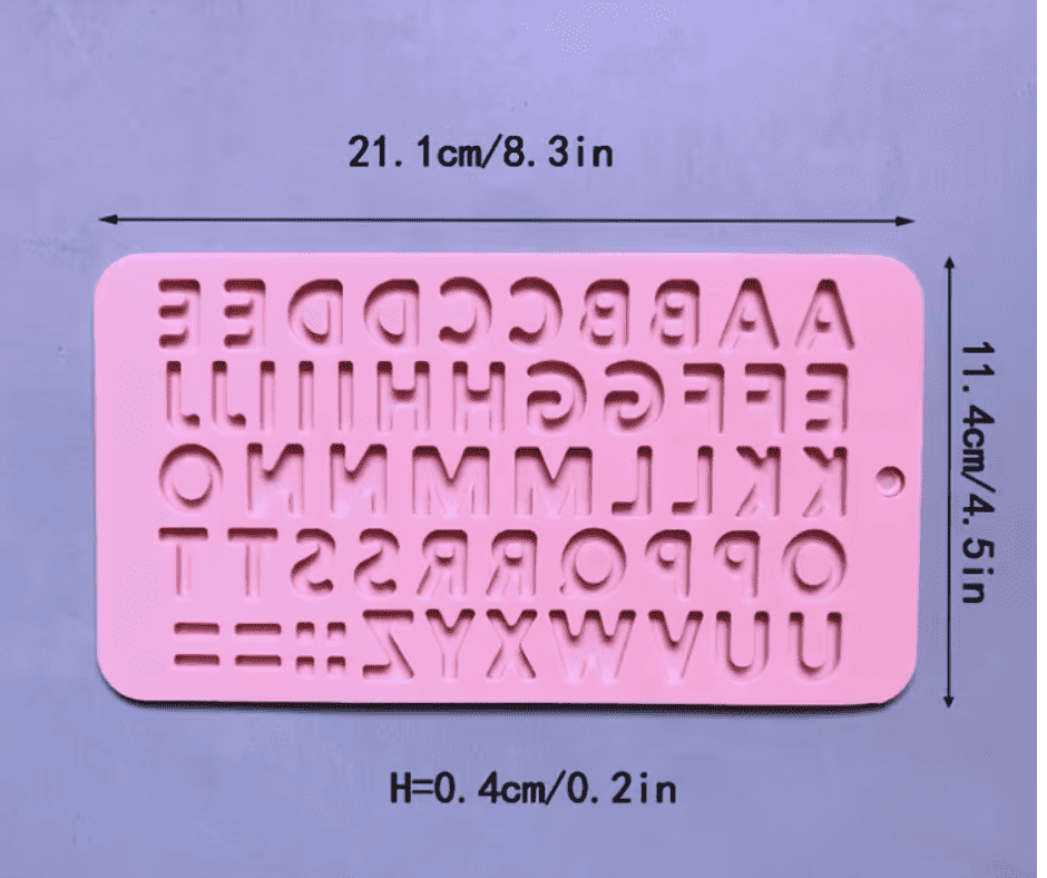 Silicone Alphabet Chocolate Candy Mold – view 2