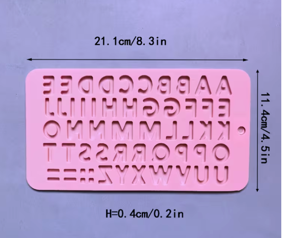 Silicone Alphabet Chocolate Candy Mold