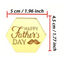 Father's Day Cupcake Toppers Hexagon