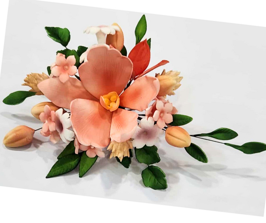 Peach Orchid Flower Spray