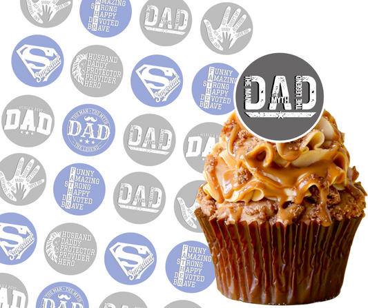 FATHER'S DAY CUPCAKE TOPPERS