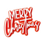 Merry Christmas Acrylic Cake Charm Topper