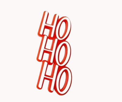HO HO HO Acrylic Cake Charm Topper