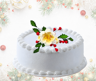 CHRISTMAS WHITE FLOWER SPRAY