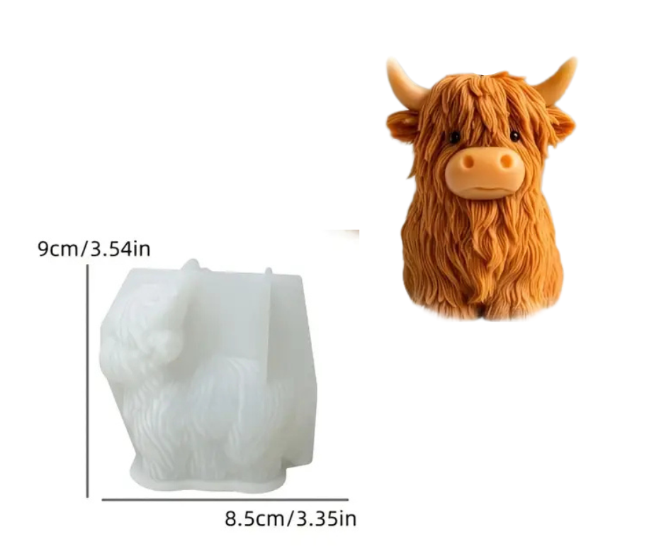 LARGE HIGHLAND COW MOULD