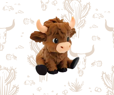 3D Printed Highland Cow