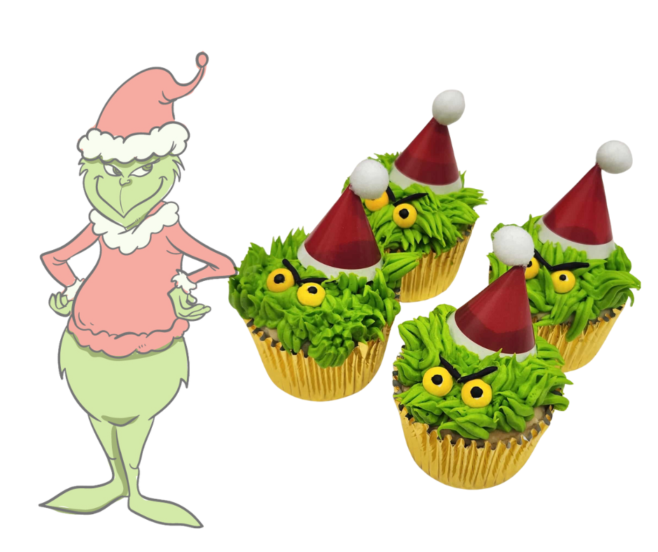 Grinch Cupcake Decorating Class - School Holidays (TUES 16th DEC 2.30pm)