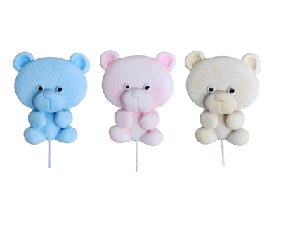 Furry Icing Teddy Bear  On Wire