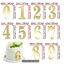 Gold Mirror Numbers 10pcs